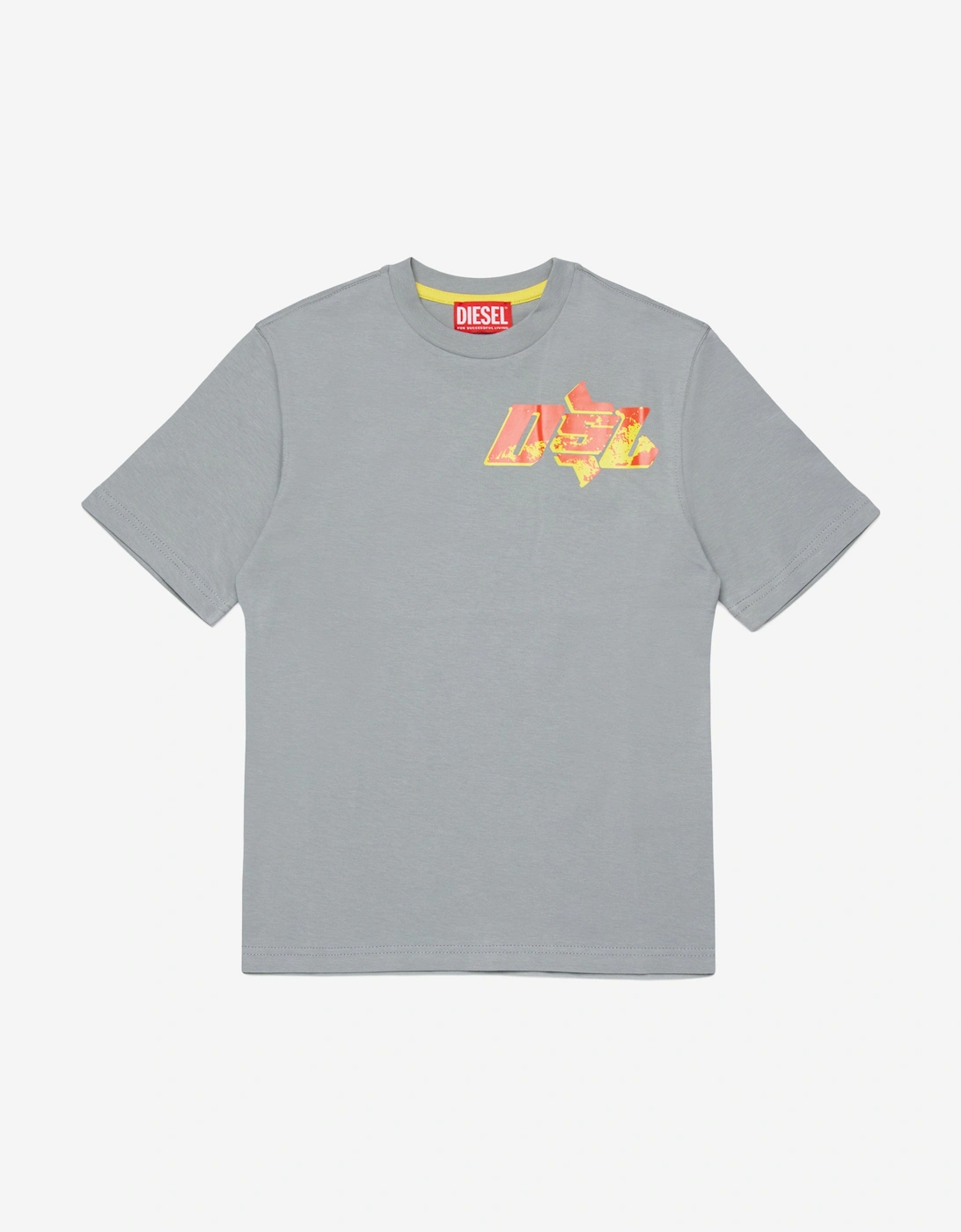 Boys Logo Print T-Shirt in Grey, 5 of 4