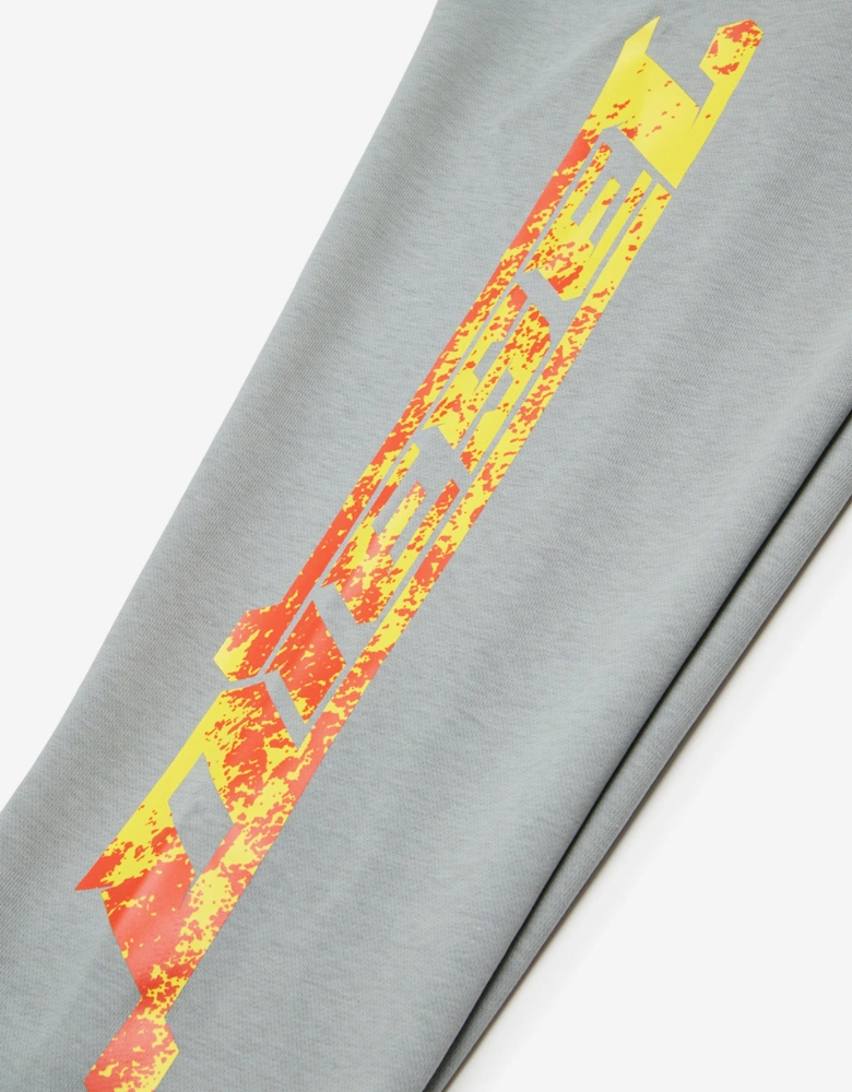 Boys Logo Print Joggers in Grey