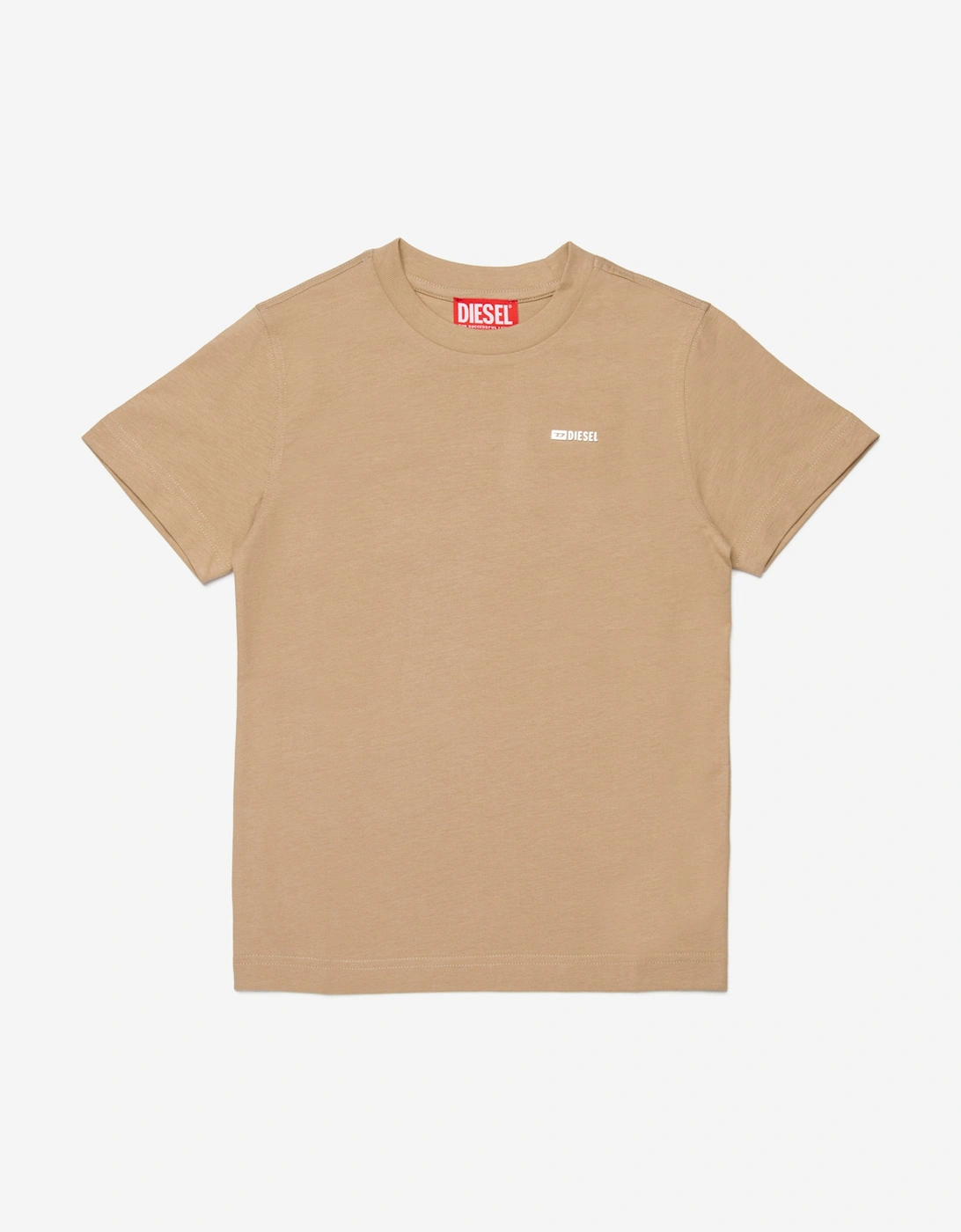 Diesel Boys Cream 'S Logo T-Shirt In Beige  16 Years Size 16 Yrs Kids