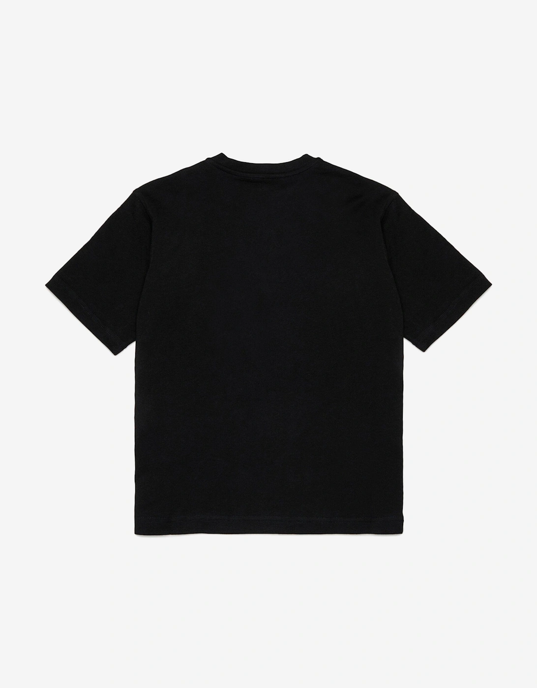 Boys Logo Print T-Shirt in Black