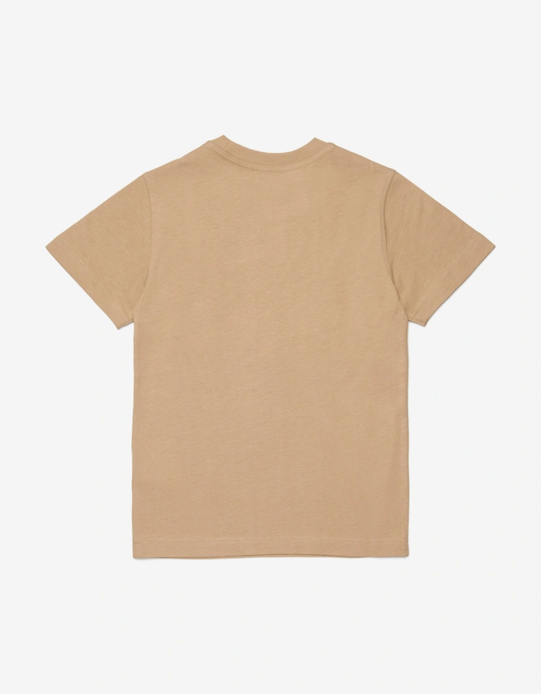 Boys Logo T-Shirt in Beige