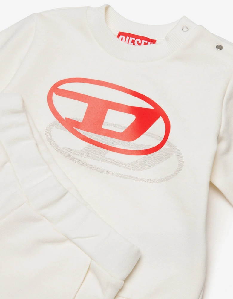 Baby Boys Logo Short Set in Ivory