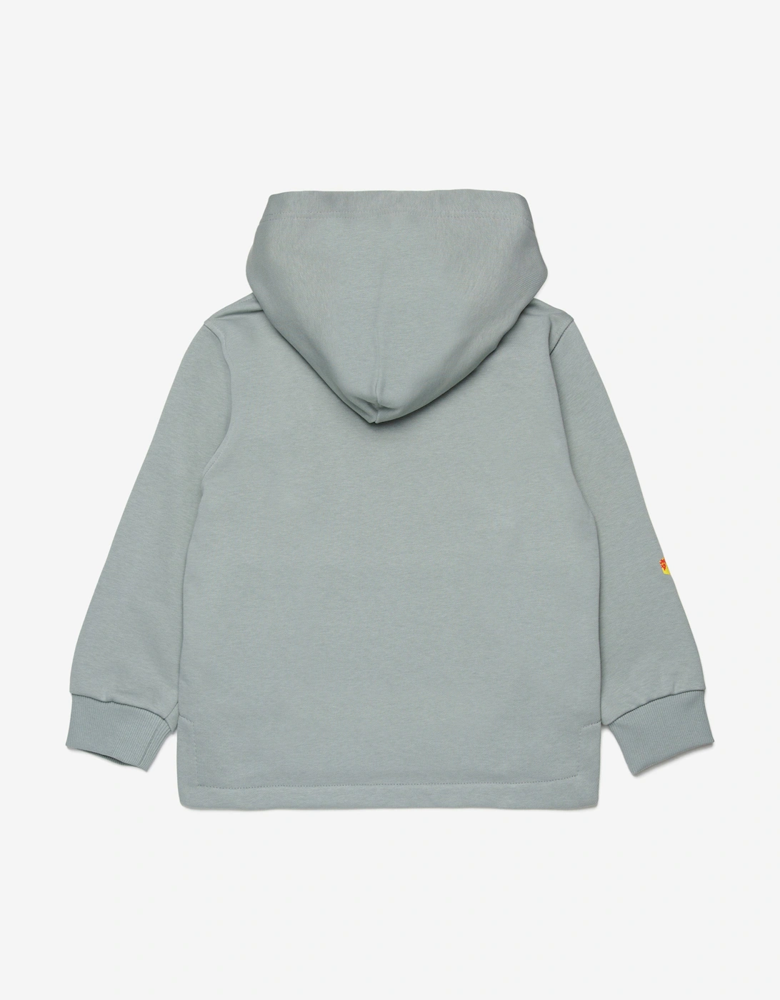 Boys Logo Print Hoodie in Grey