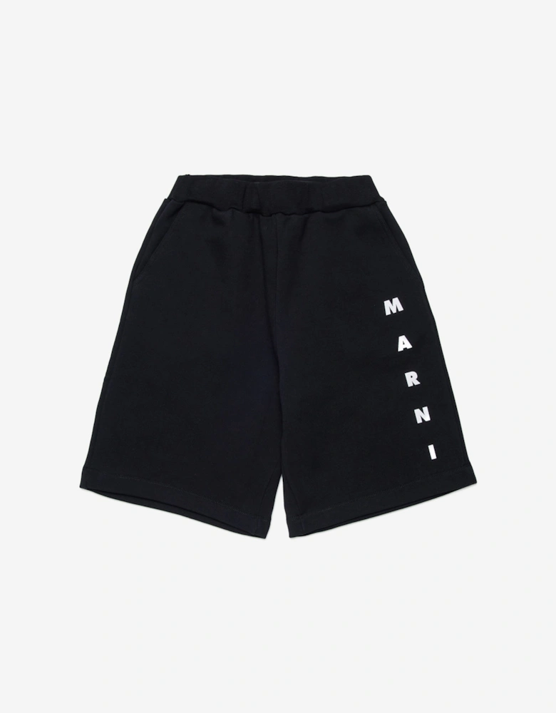Kids Logo Shorts in Black