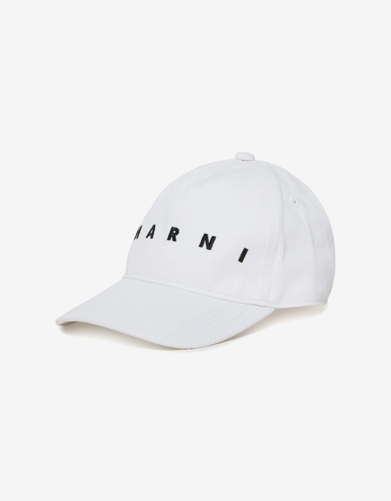 Kids Logo Cap in White