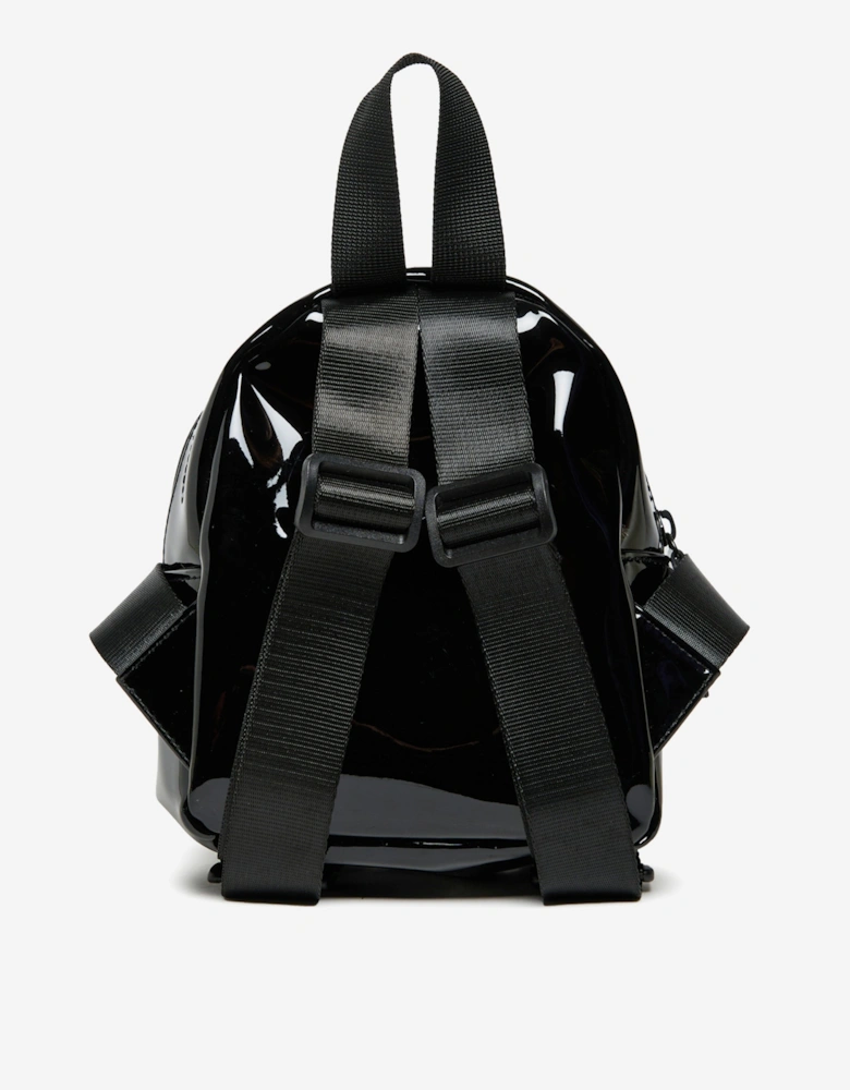 Girls Embossed Logo Backpack in Black (18cm)