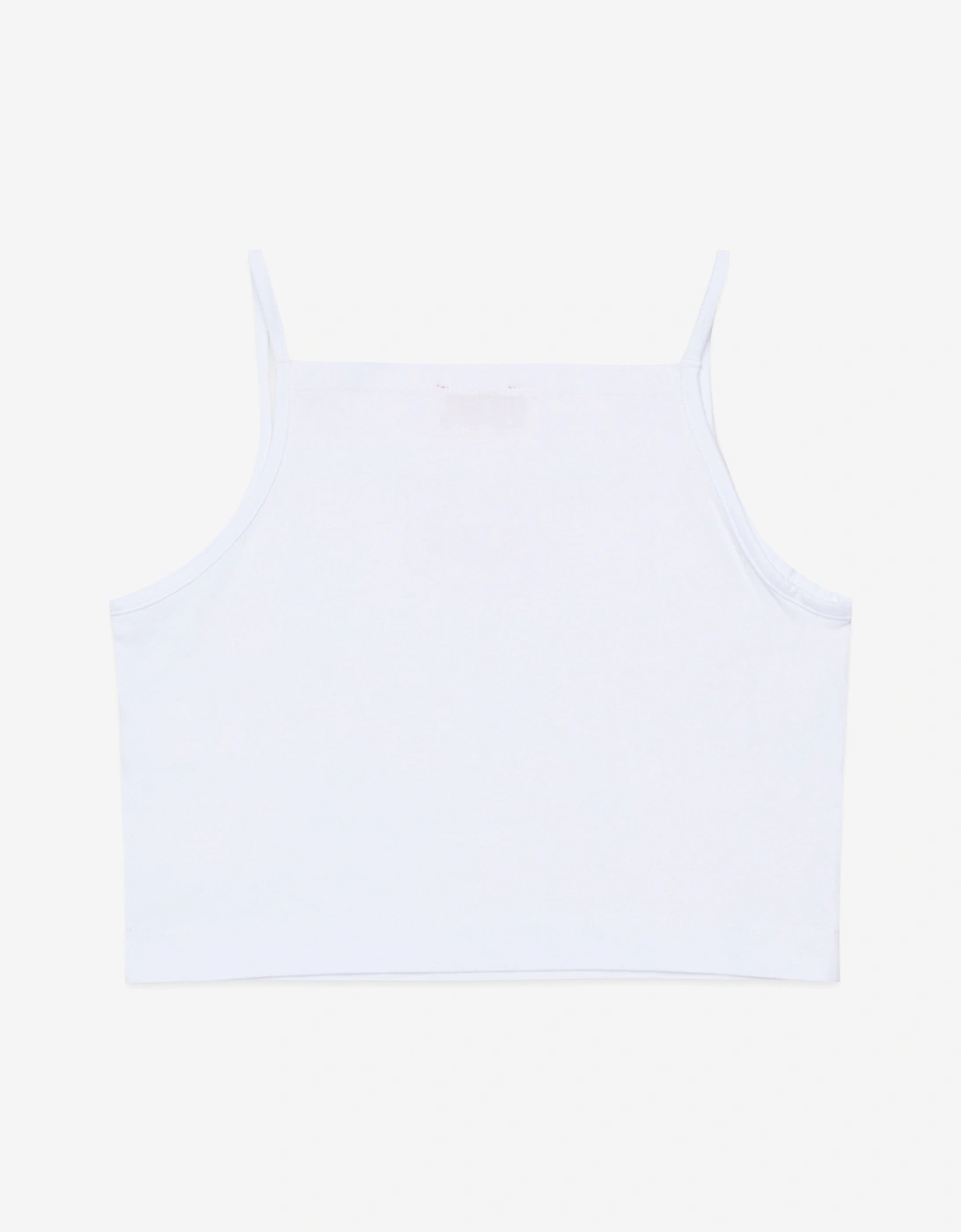 Girls Sleeveless Logo Top in White
