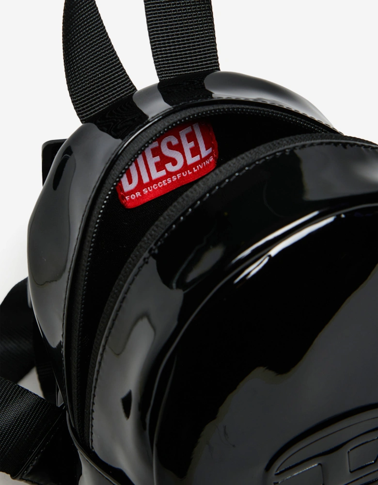 Girls Embossed Logo Backpack in Black (18cm)