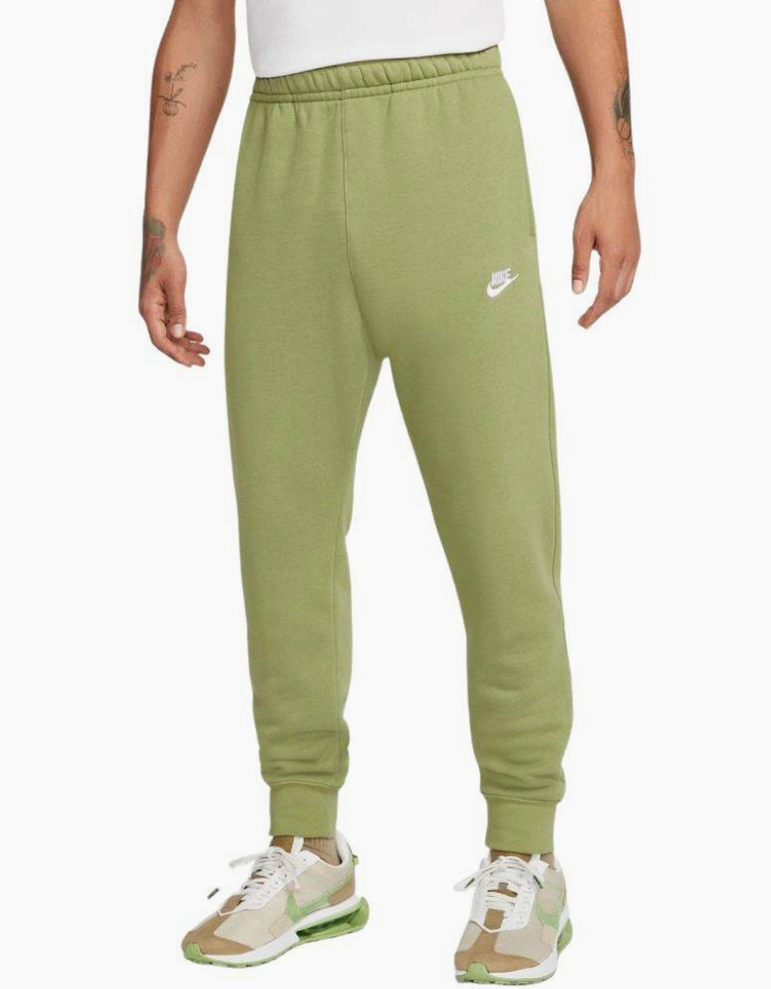 Nike Men's Tan Club Fleece Jogger Lime Green - Size: 32/30/31/Regular/36