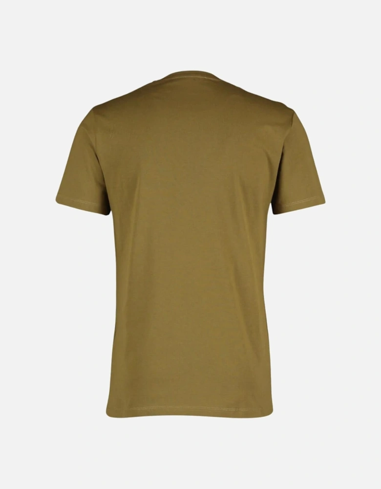 Embossed Logo T-Shirt in Khaki