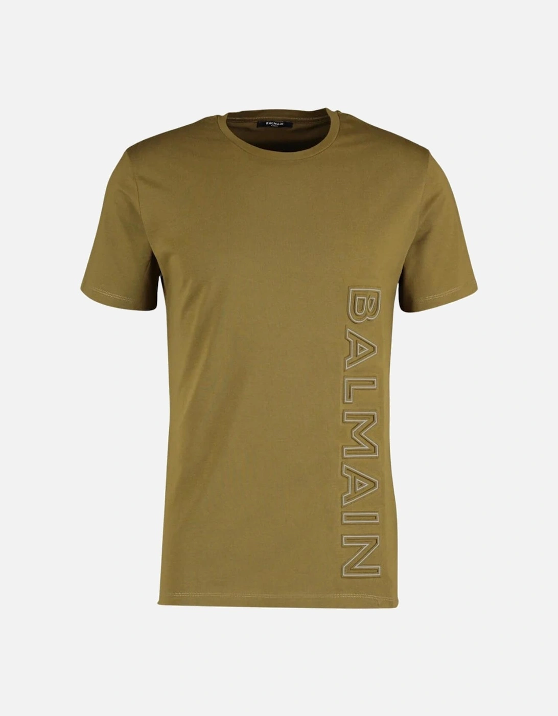 Embossed Logo T-Shirt in Khaki, 3 of 2