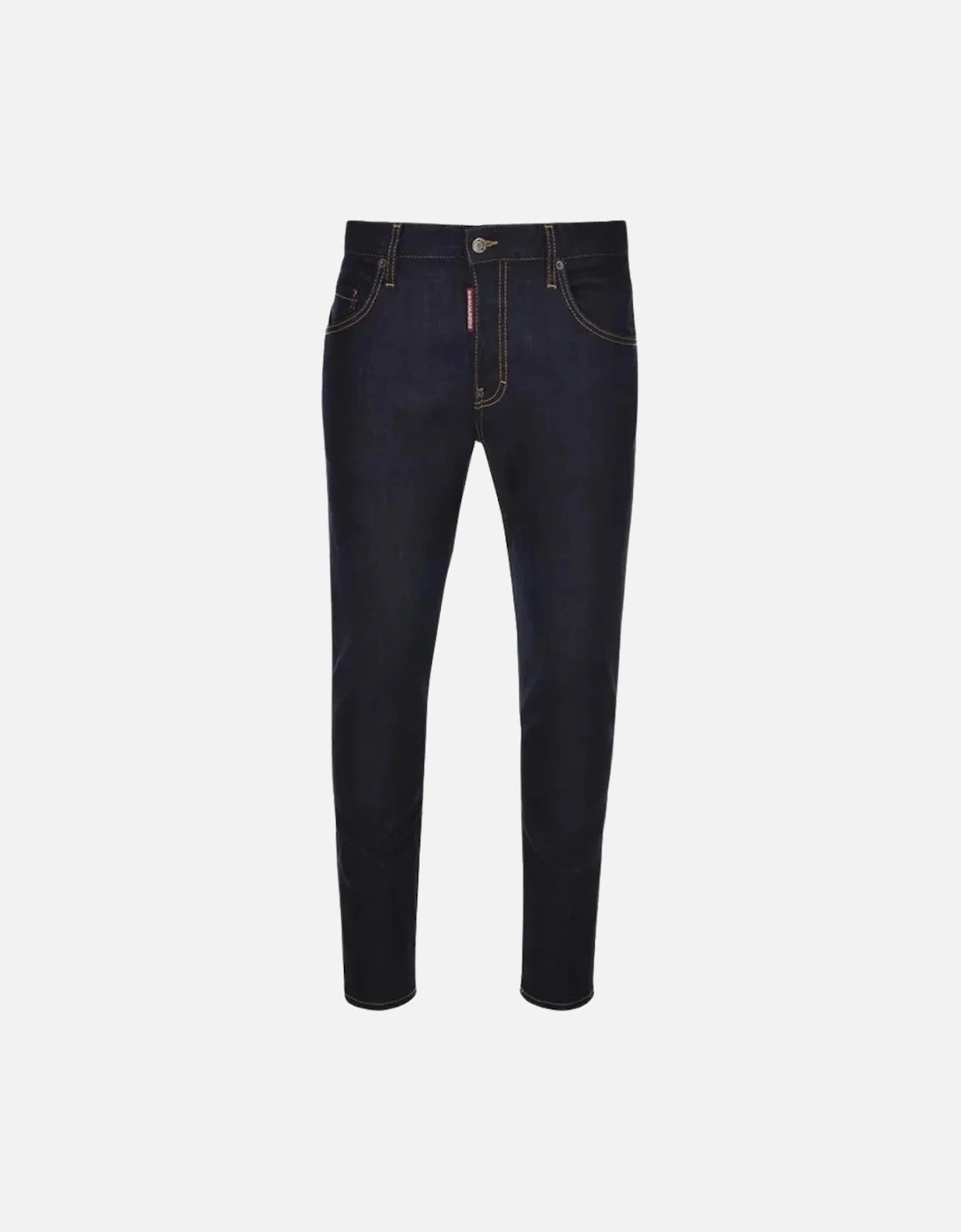 Skater Jean Italian Address Logo Jeans in Dark Blue, 5 of 4