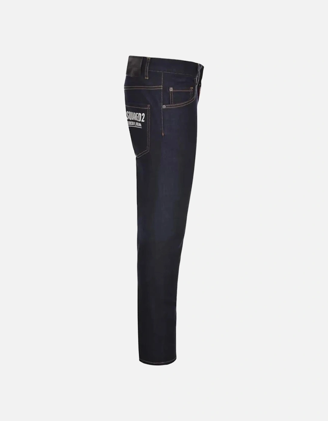 Skater Jean Italian Address Logo Jeans in Dark Blue