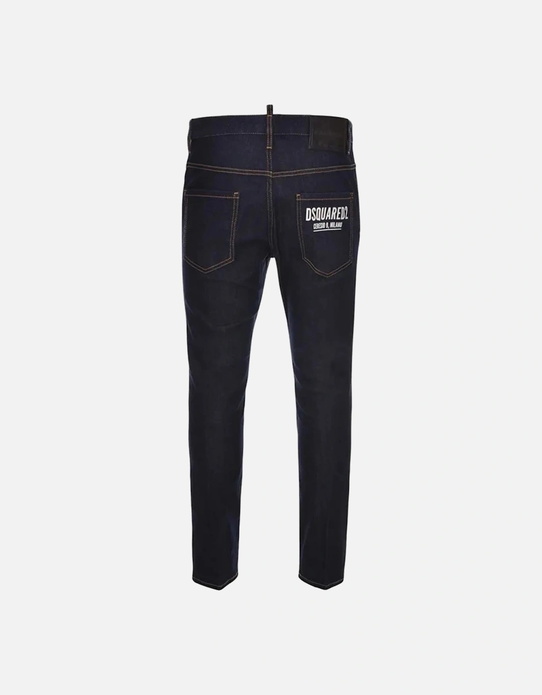 Skater Jean Italian Address Logo Jeans in Dark Blue