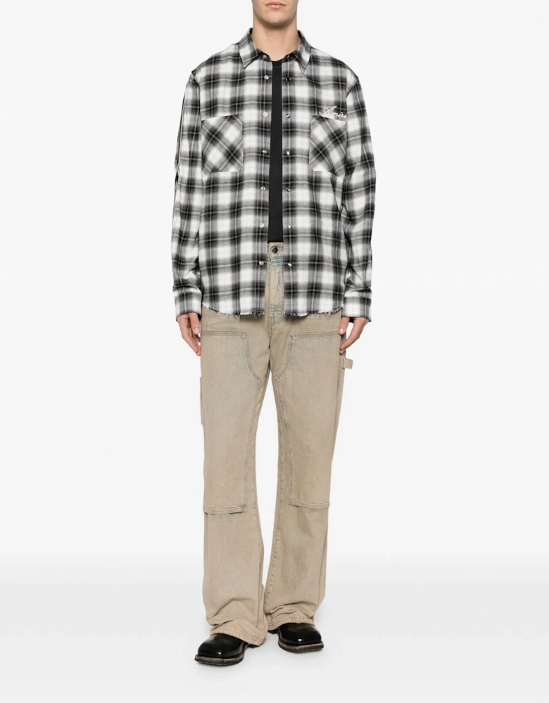 Bones Flannel Overshirt Black