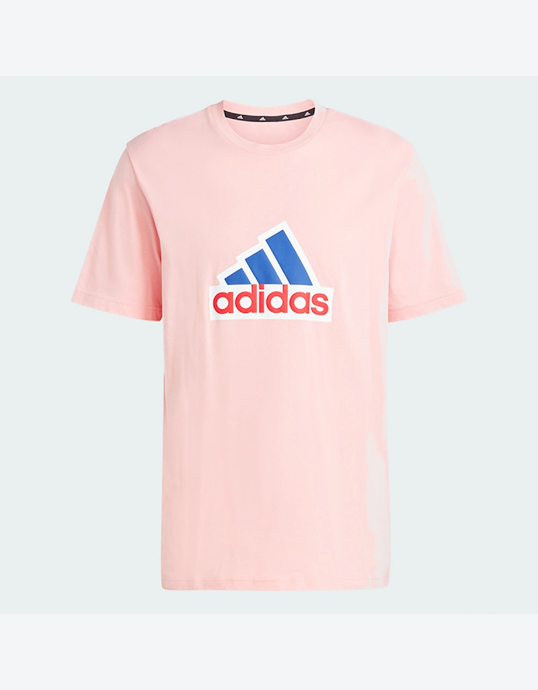 Adidas Men's Pink Future Icons Badge Of Sport T-Shirt  42 Xl