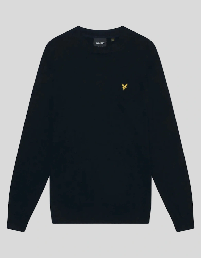 Cotton Merino Crew Neck Jumper
