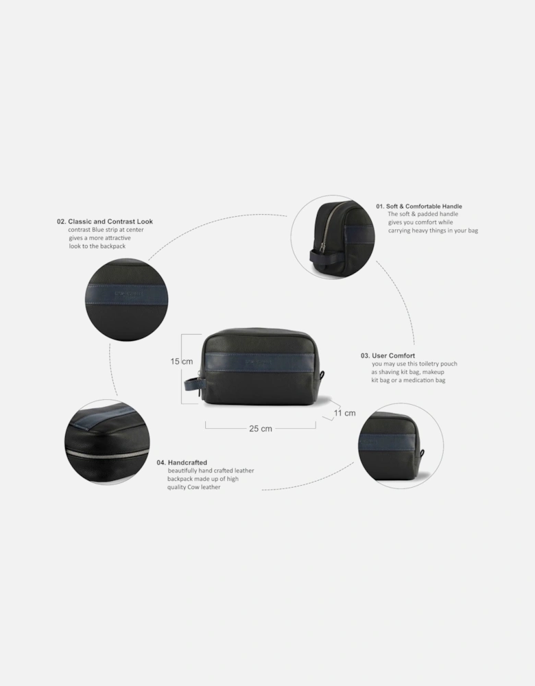 WALTER WASHBAG Mens Bag Blue