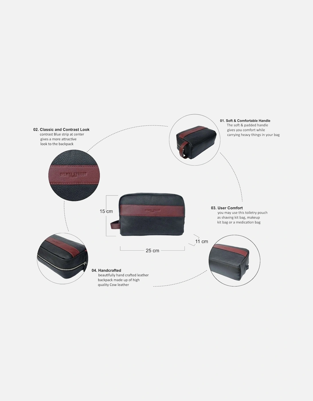 WALTER WASHBAG Mens Bag Red