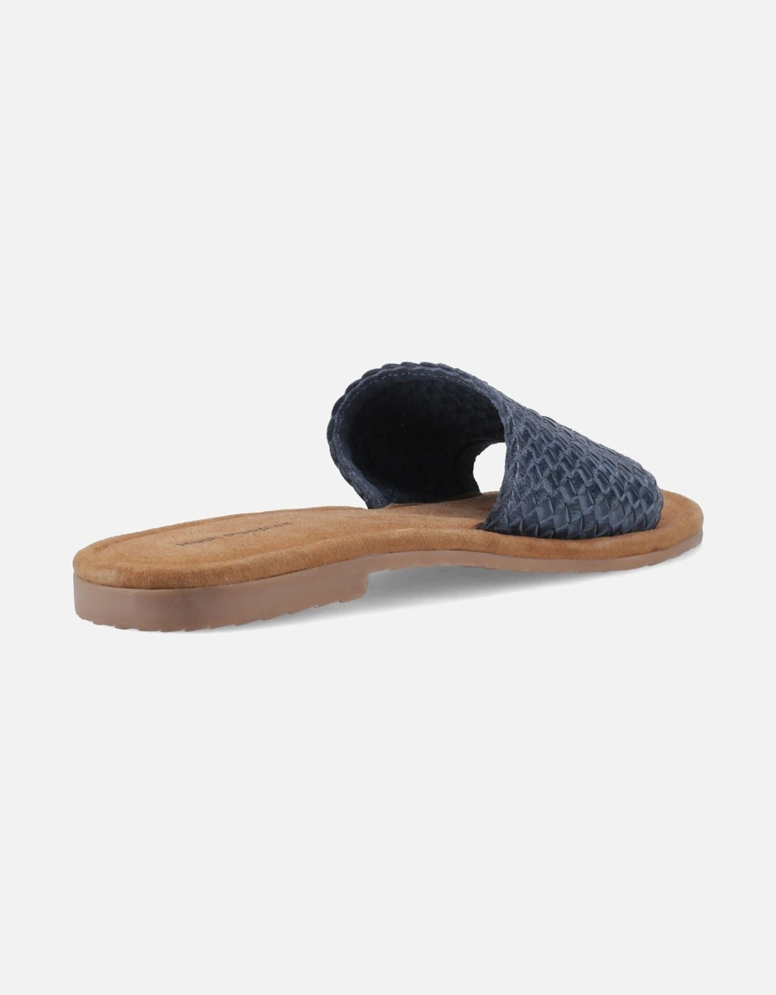 Hetty Slide Leather Women's Navy Wide Sandals