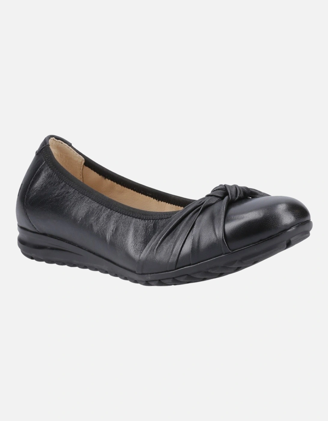 Hush Puppies - Women's Ballet Flats - Leather - Black - UK 4