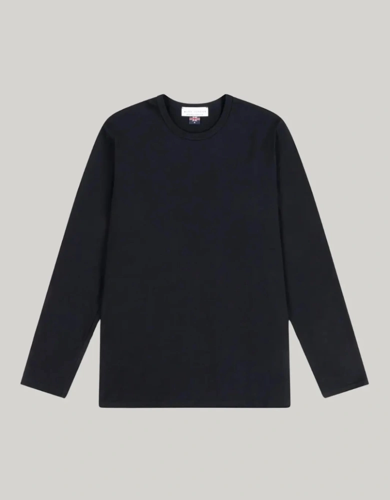 Bevis Long Sleeve Cotton t-shirt -Black