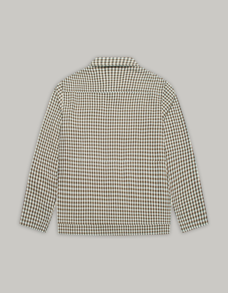 Bart Overshirt - Tan Check Silvia