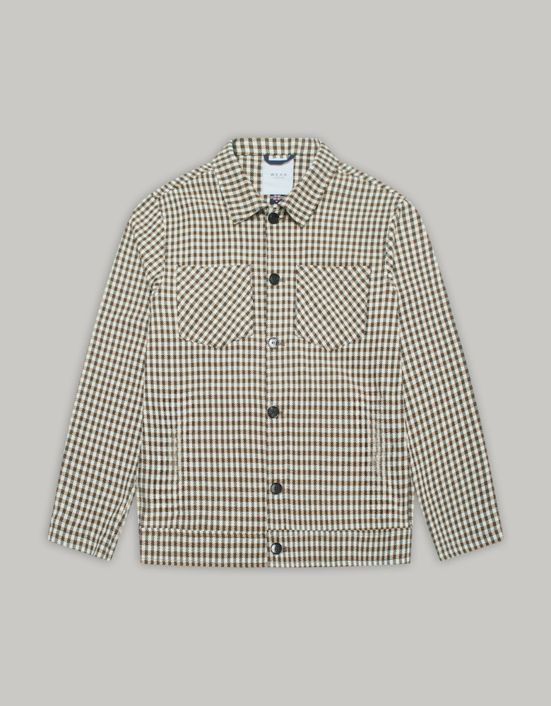 Bart Overshirt - Tan Check Silvia