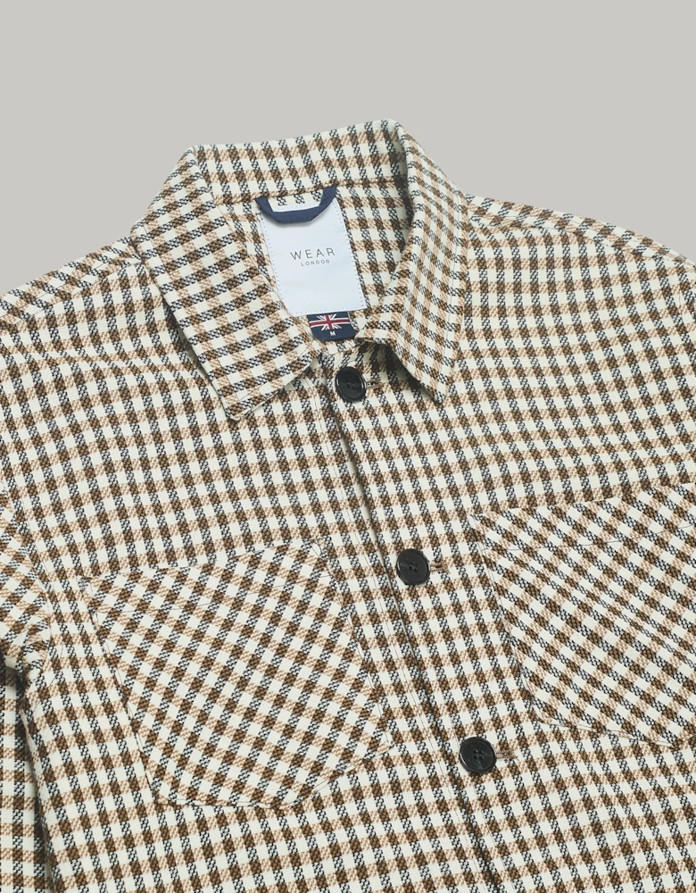 Bart Overshirt - Tan Check Silvia