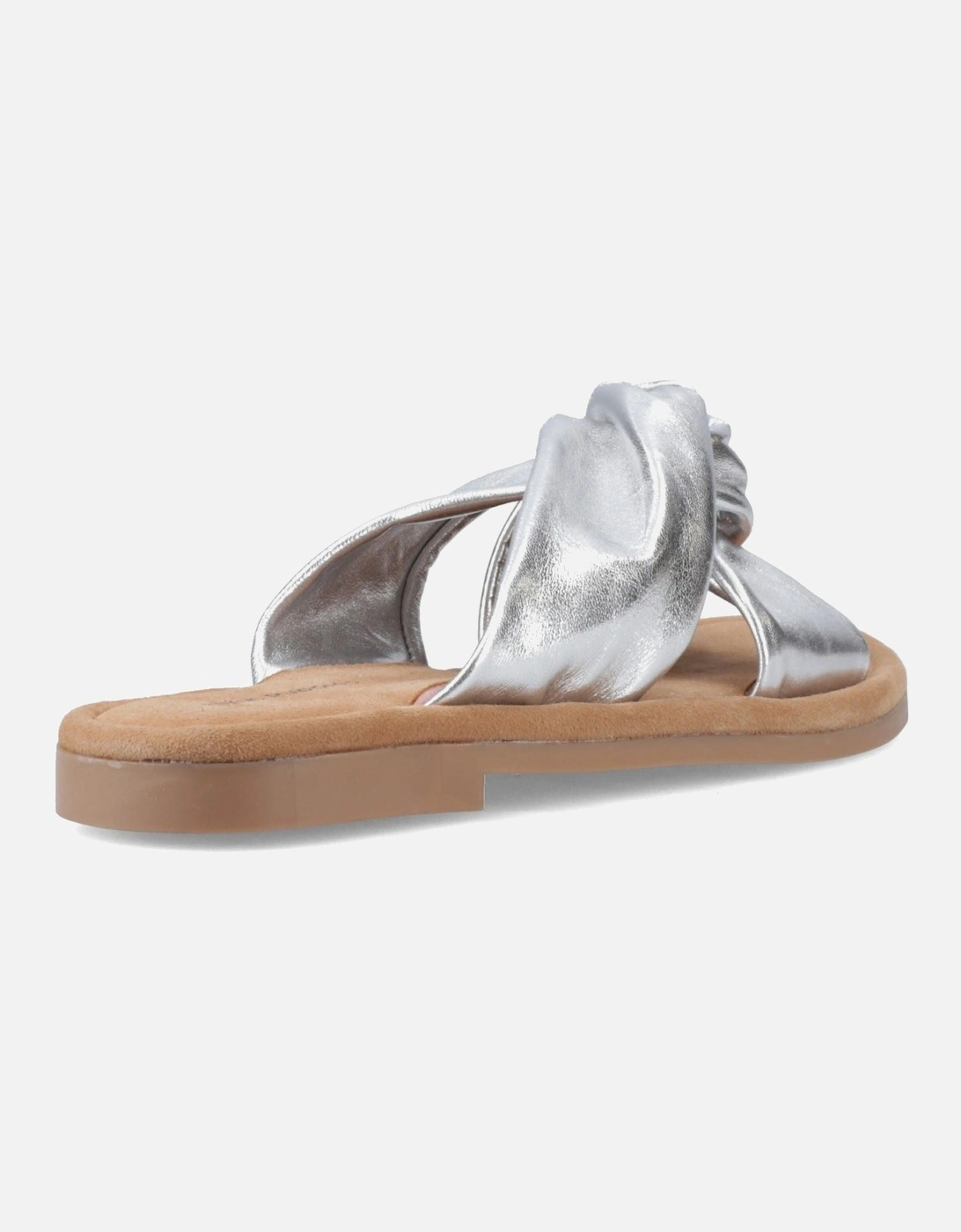 Amy Wide Fit Leather Women's Silver Standard Sandals