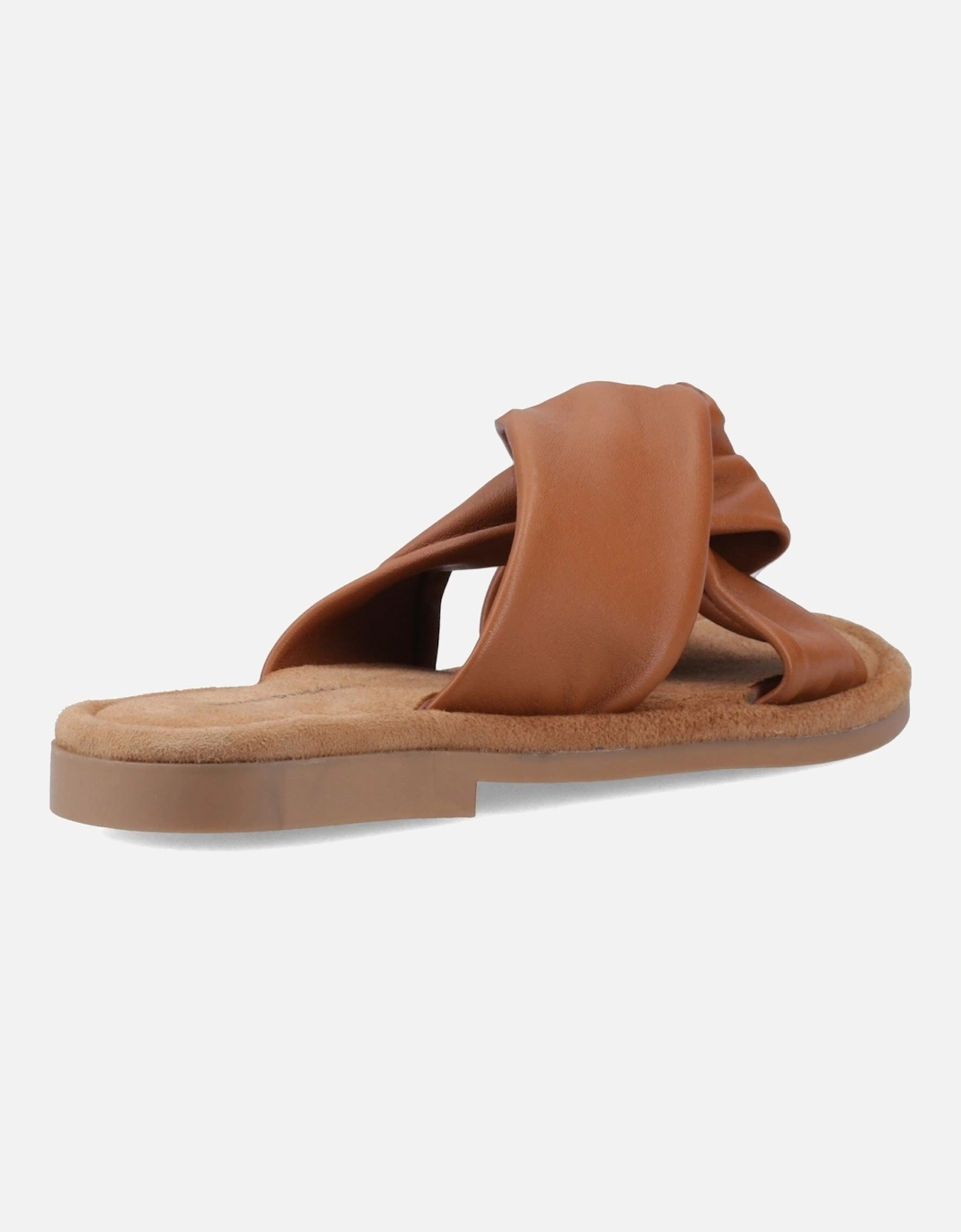 Amy Wide Fit Leather Women's Tan Standard Sandals