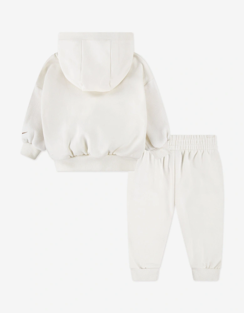 Baby Cozy Comfort Hoody Tracksuit in Ivory