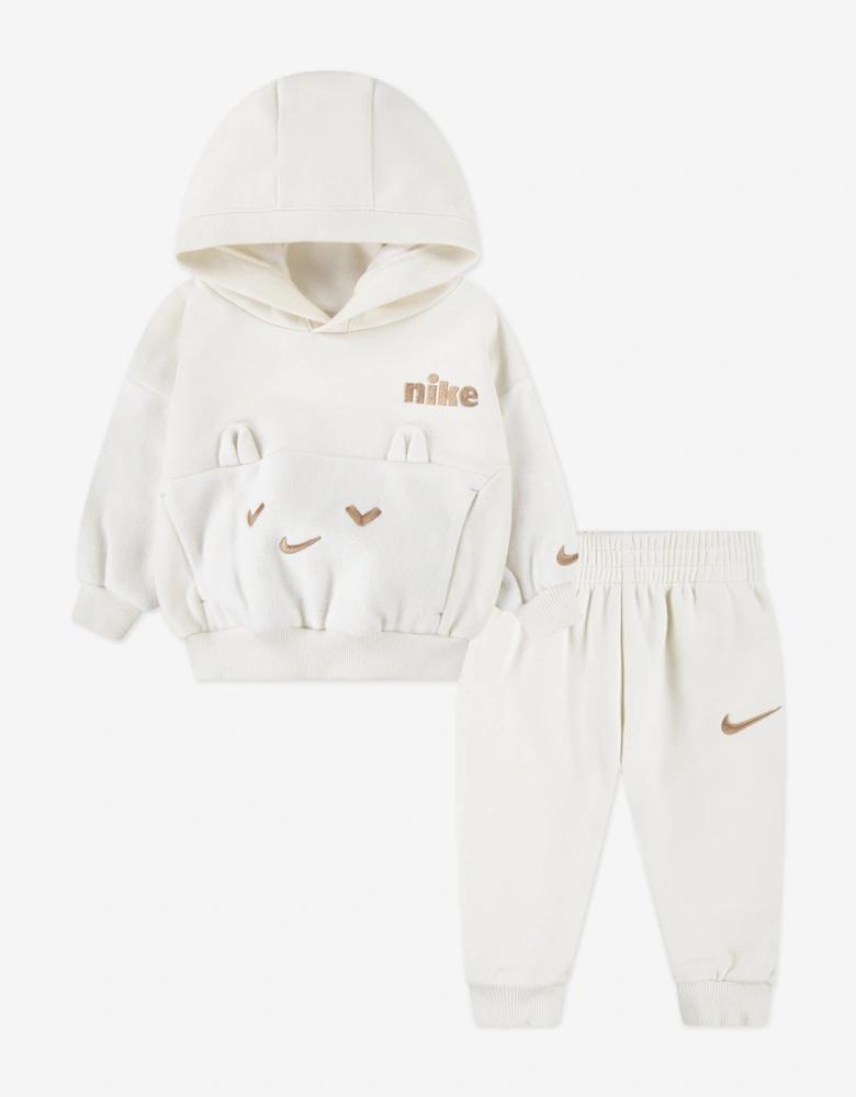 Baby Cozy Comfort Hoody Tracksuit in Ivory