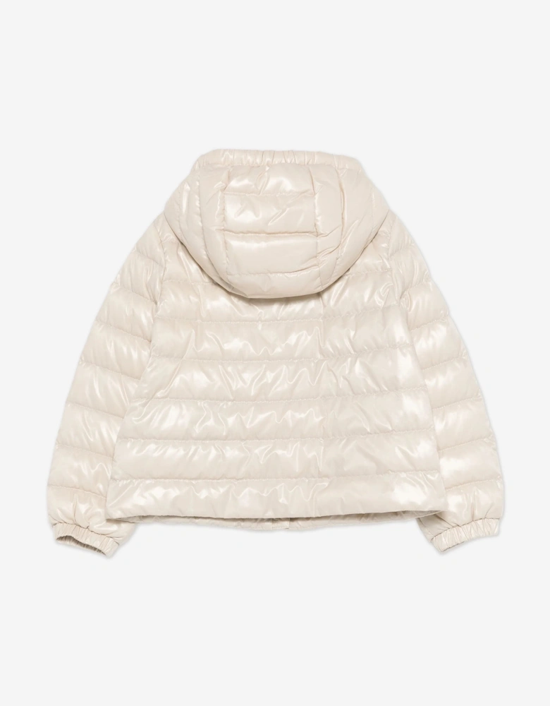 Enfant Girls Down Padded Ela Jacket in Ivory