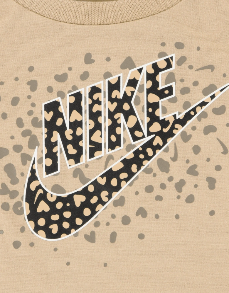 Girls Wild Warmth 3 Piece Vest Set in Beige