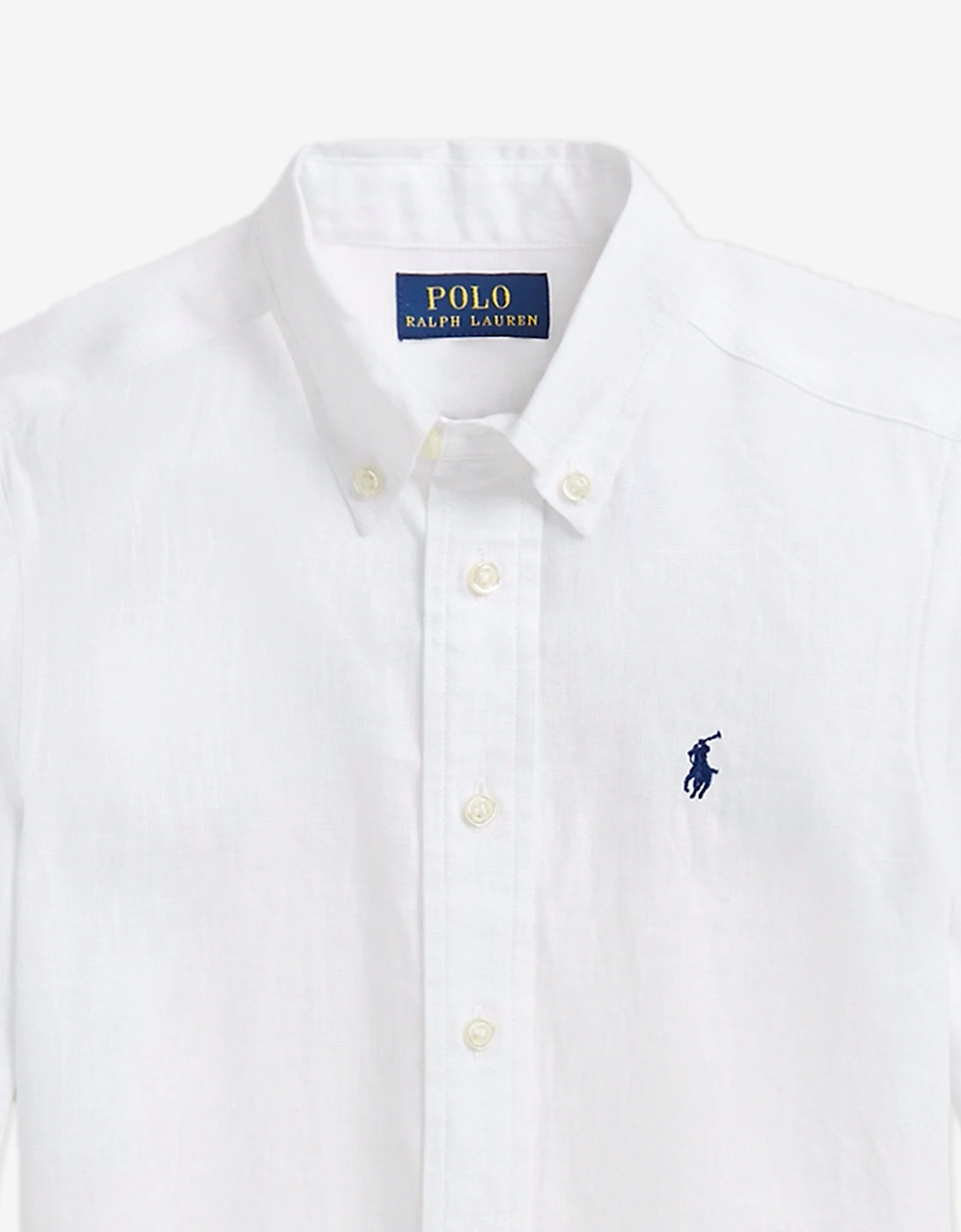 Boys Linen Shirt in White