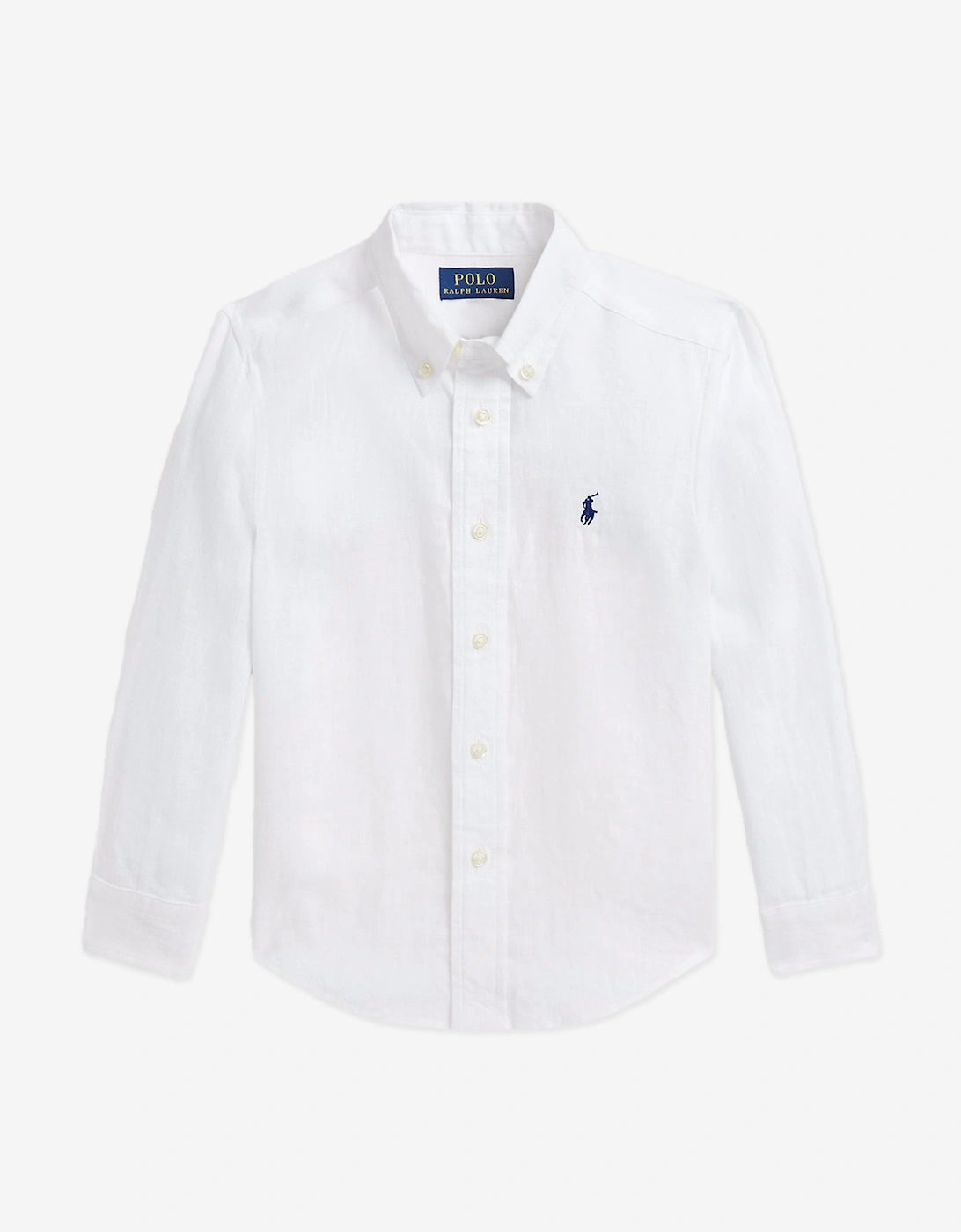 Boys Linen Shirt in White, 6 of 5