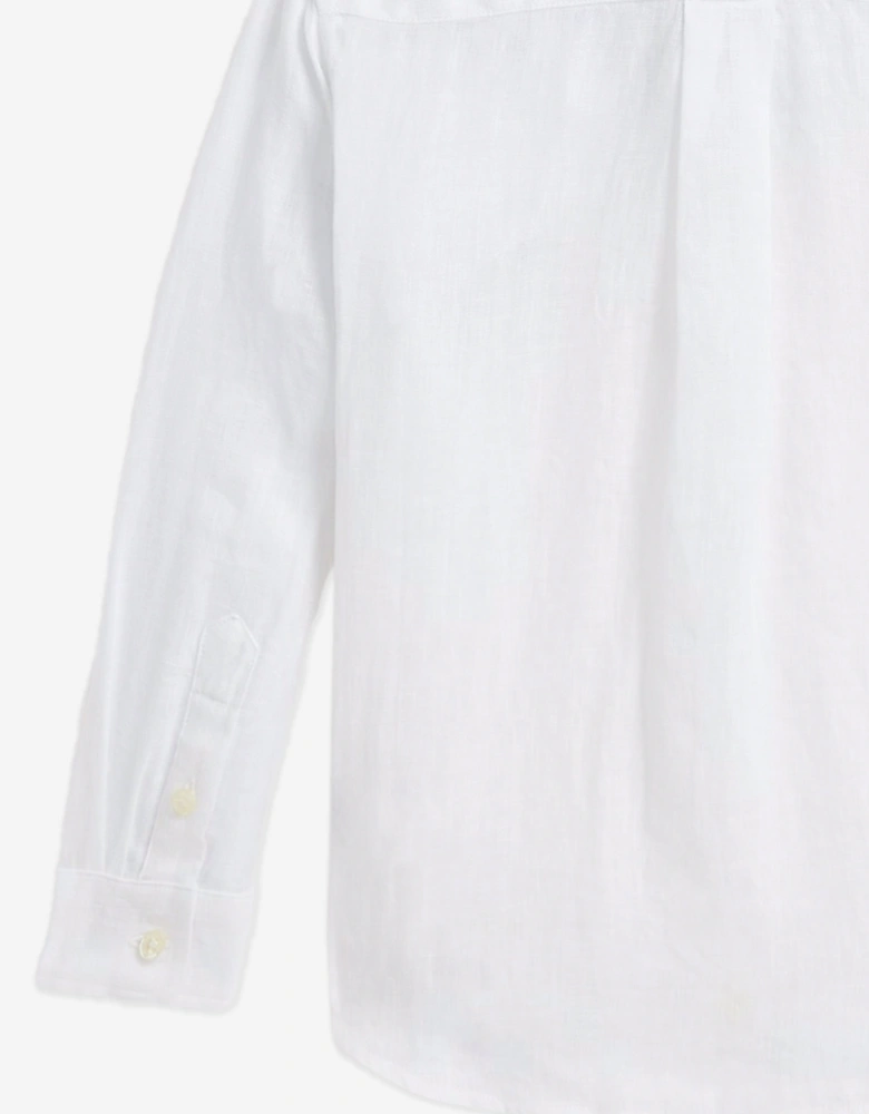 Boys Linen Shirt in White