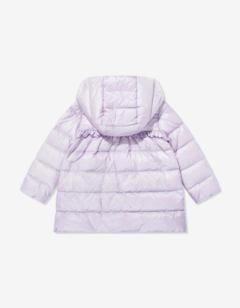 Enfant Baby Girls Down Padded Nevra Long Coat in Purple