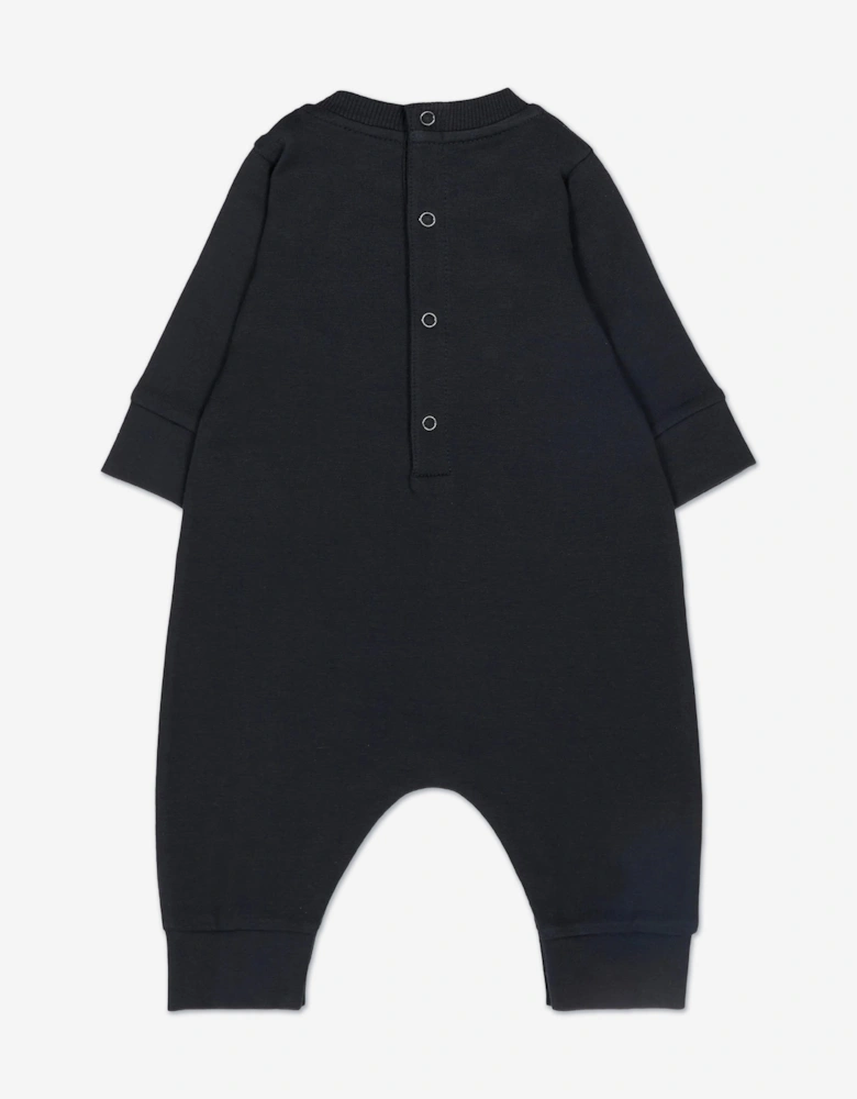 Enfant Baby Logo Romper in Navy