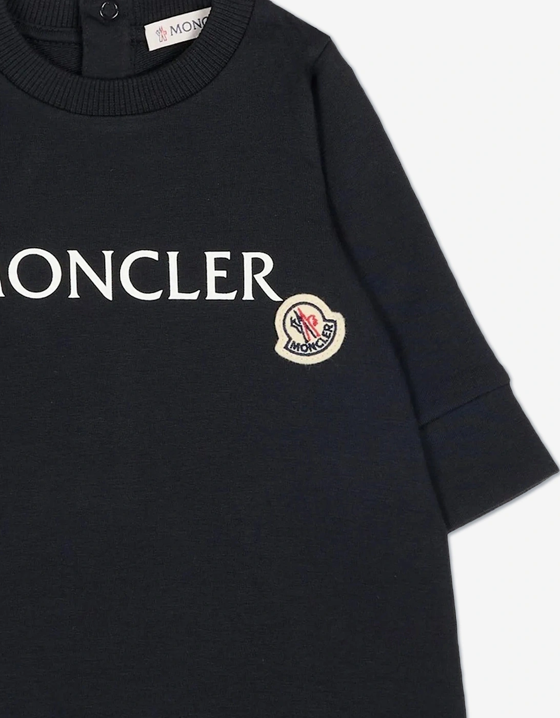 Enfant Baby Logo Romper in Navy