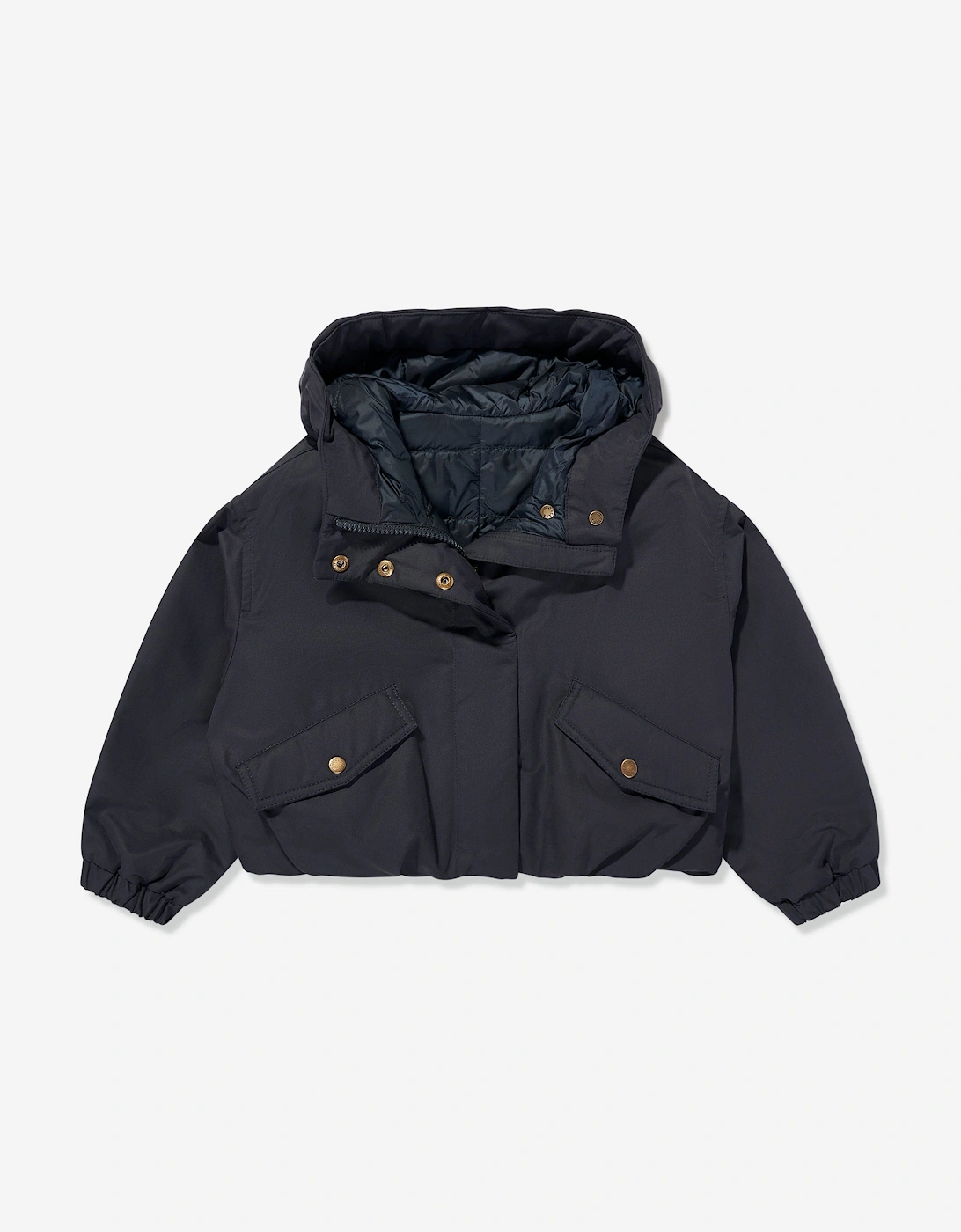 Moncler Girls Navy Enfant Eucalyptus Jacket In  4 Years Size 4 Yrs Kids