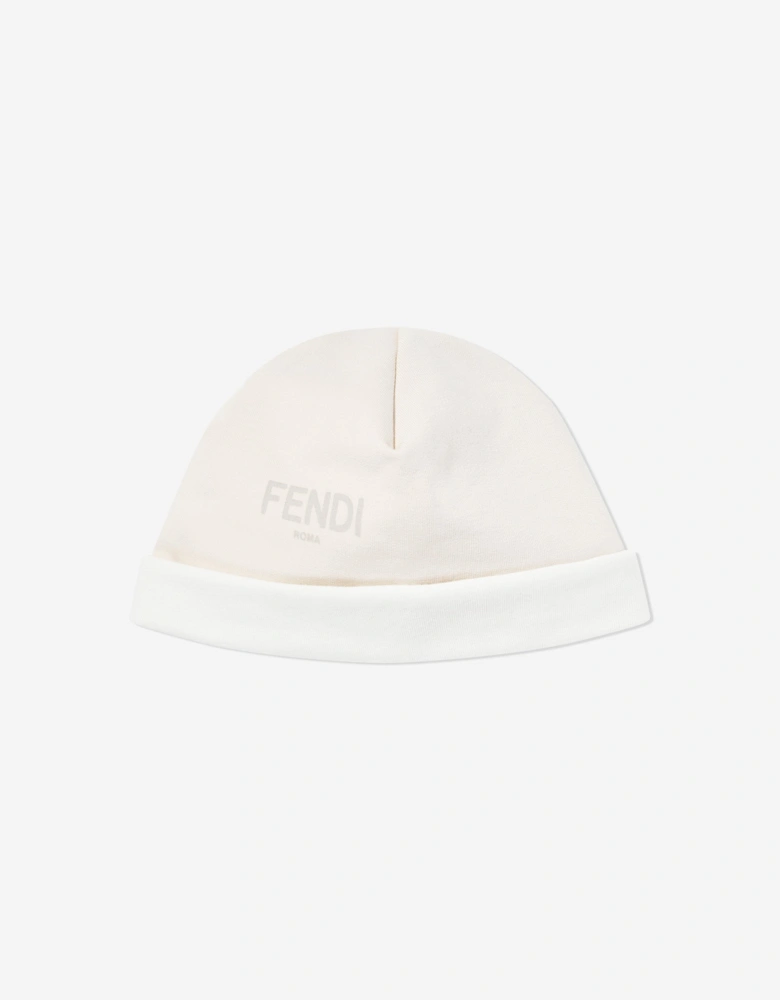 Baby Cotton Romper Set in Beige