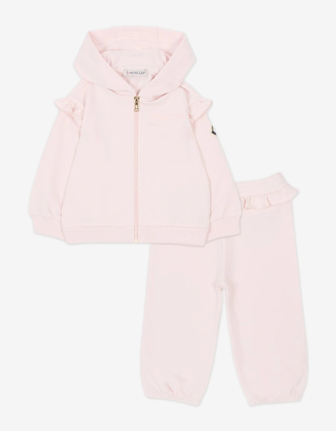 Enfant Baby Girls Ruffle Tracksuit in Pink, 5 of 4