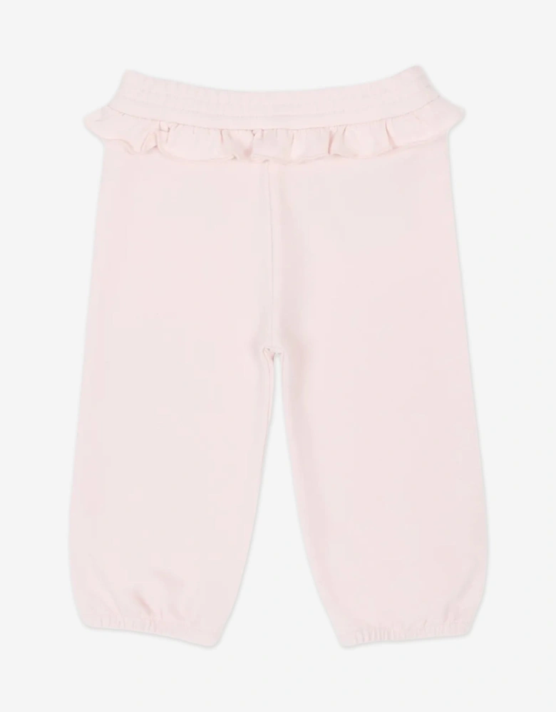 Enfant Baby Girls Ruffle Tracksuit in Pink
