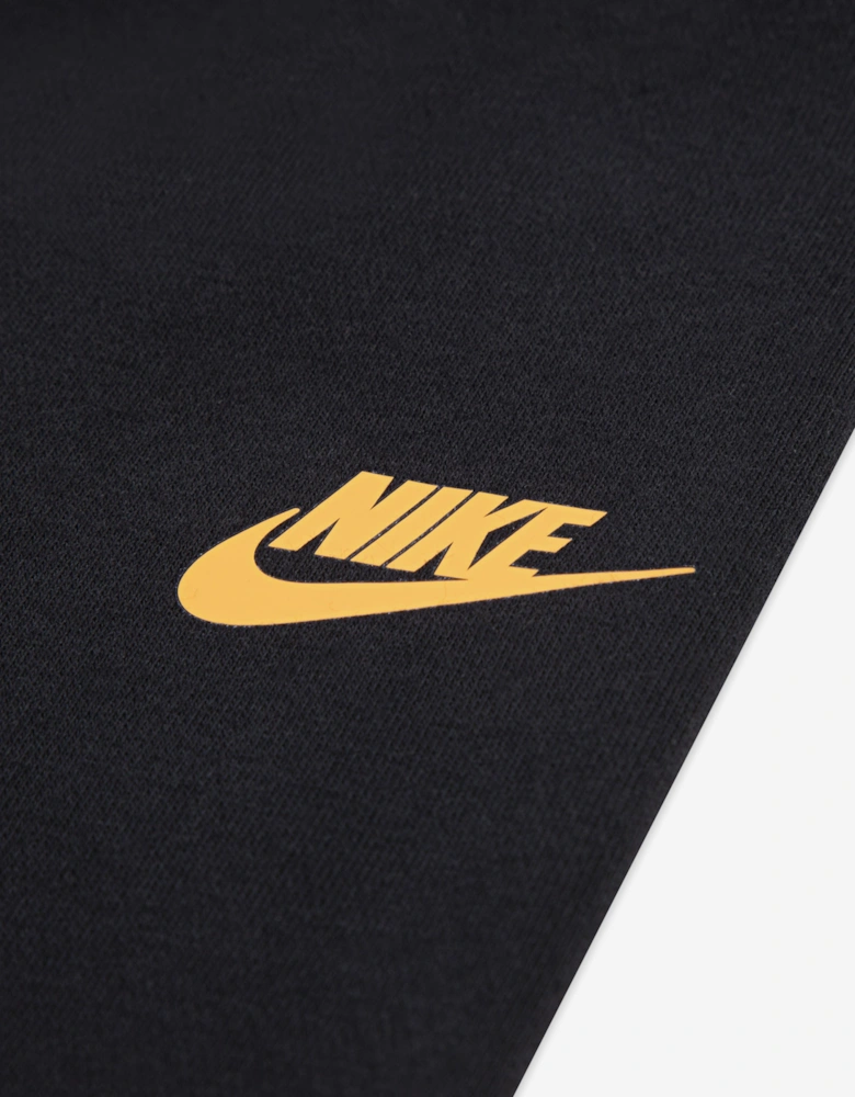 Kids Fleece Logo Tracksuit in Black