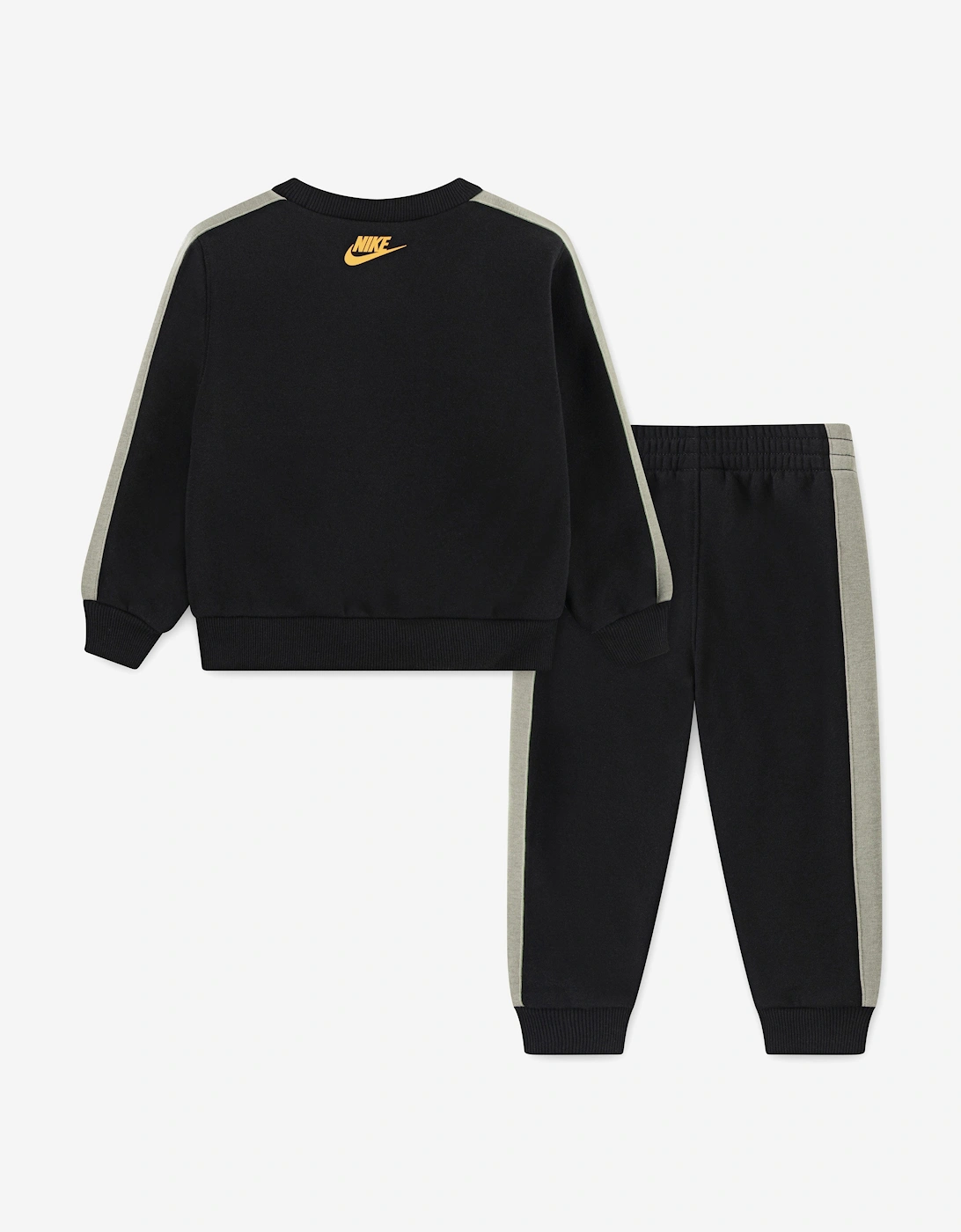 Kids Fleece Logo Tracksuit in Black