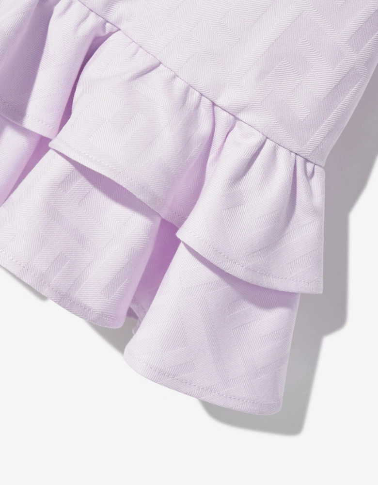 Baby Girls Logo Pocket Dress in Purple