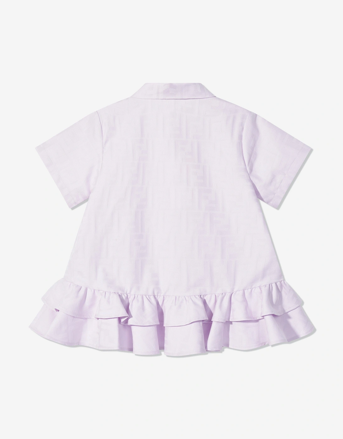 Baby Girls Logo Pocket Dress in Purple