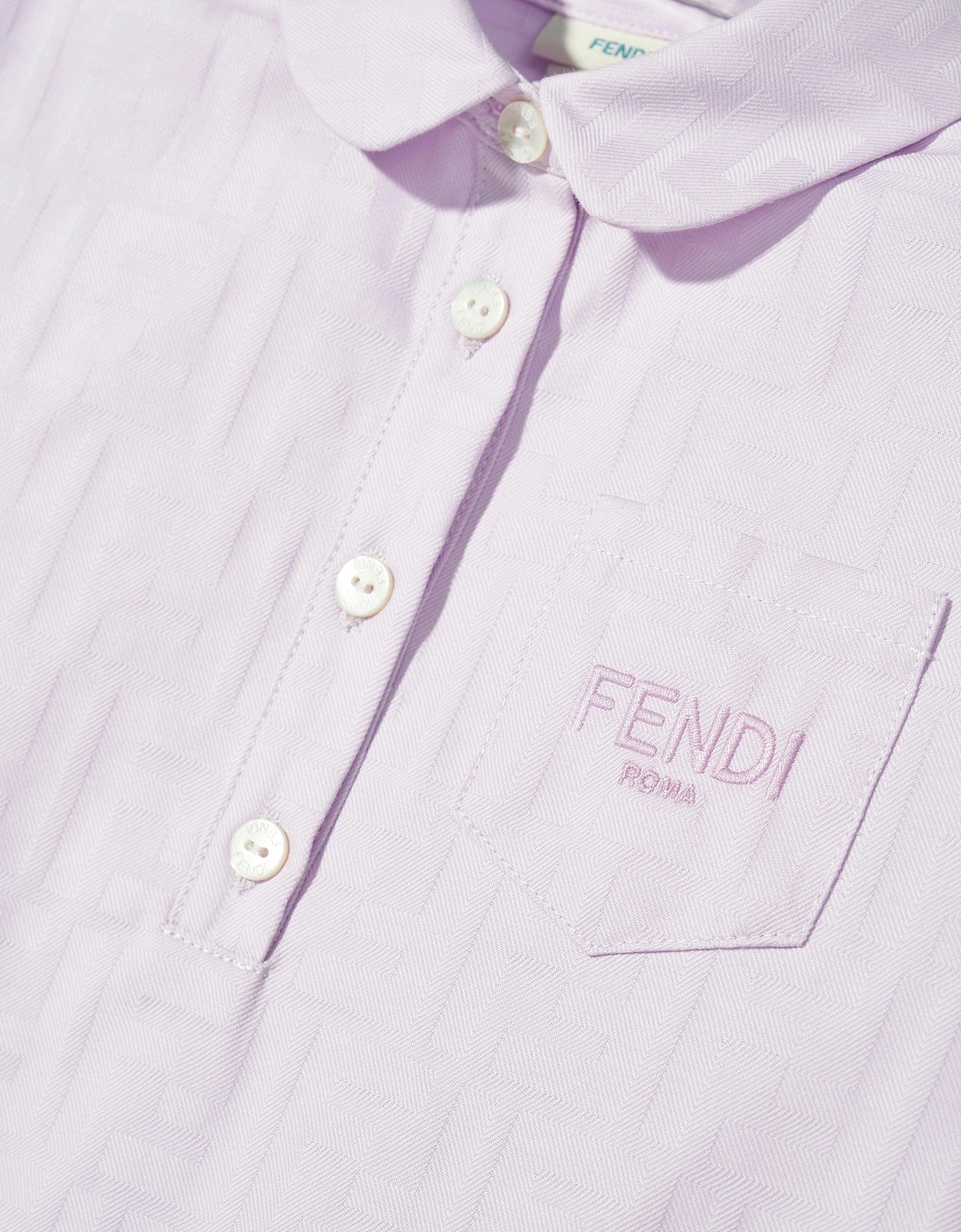 Baby Girls Logo Pocket Dress in Purple